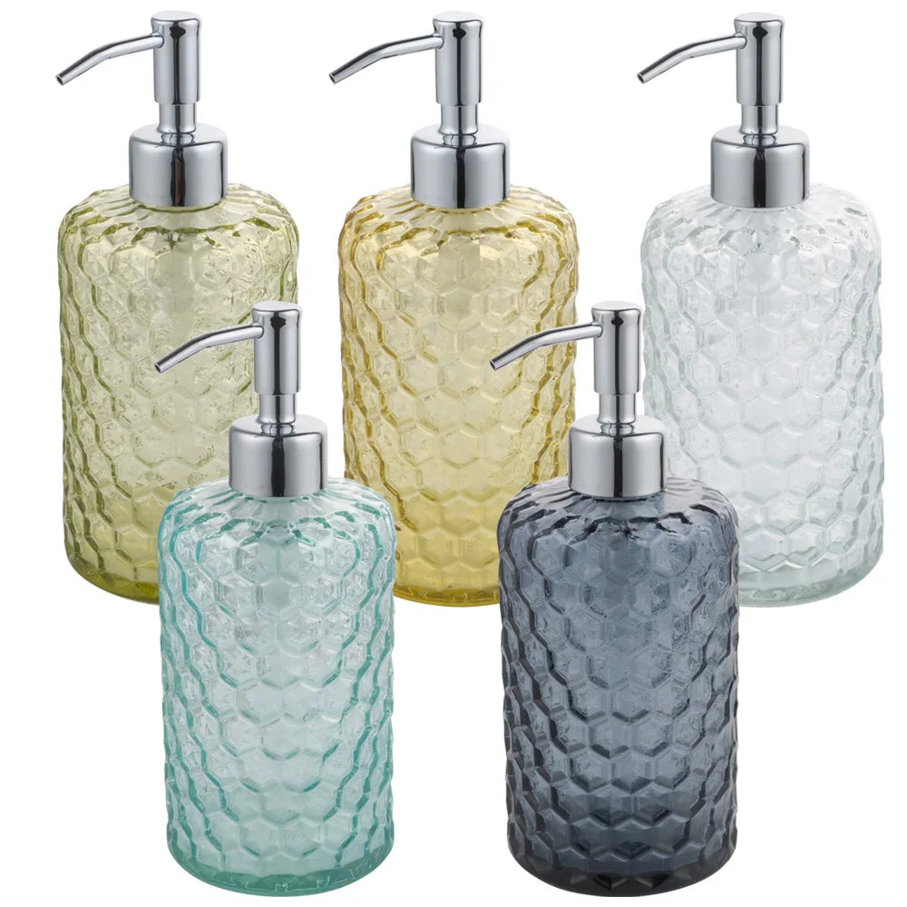 The Textured Glass Dispenser- 450 ml